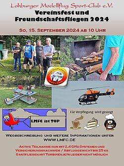 Plakat Vereinsfest 2024 beim LMFC